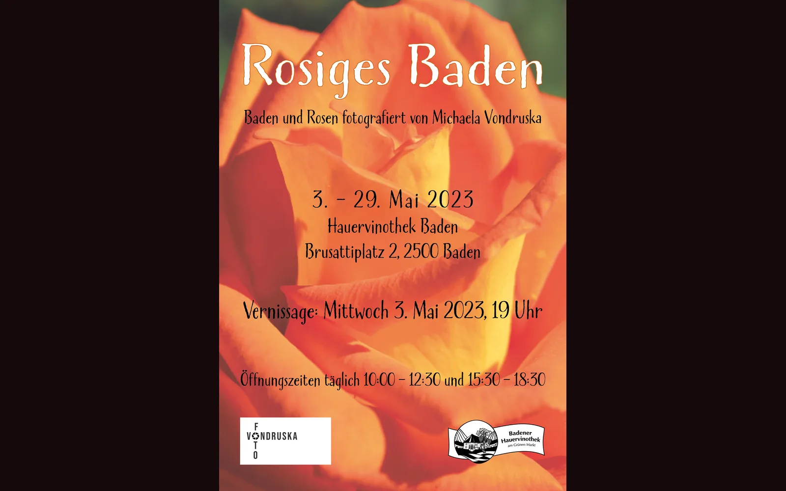 Motiv zur Ausstellung Rosiges Baden